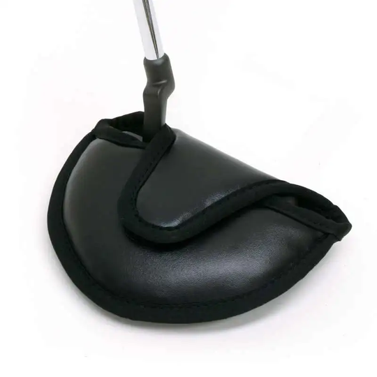 Headcover för Mallet Putters i Syntetiskt Läder-Svart Oversize