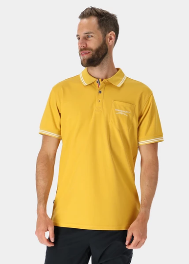 Glittertind Piké, Yellow, 2xl, Golfpikéer