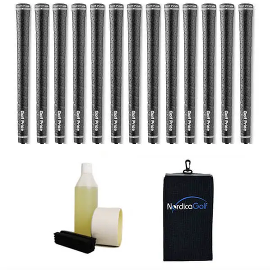Golf Pride Tour Wrap 2G Black 0.580" Greppkit - 13 grepp, klämma, vätska, tejp, handduk