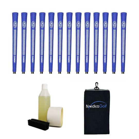 Avon Chamois Jumbo Blue Ribbed Greppkit - 13 grepp, klämma, vätska, tejp, handduk