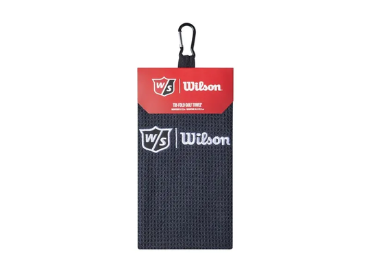 Wilson Staff Mikrofiber Trifold Golf Handduk-Svart