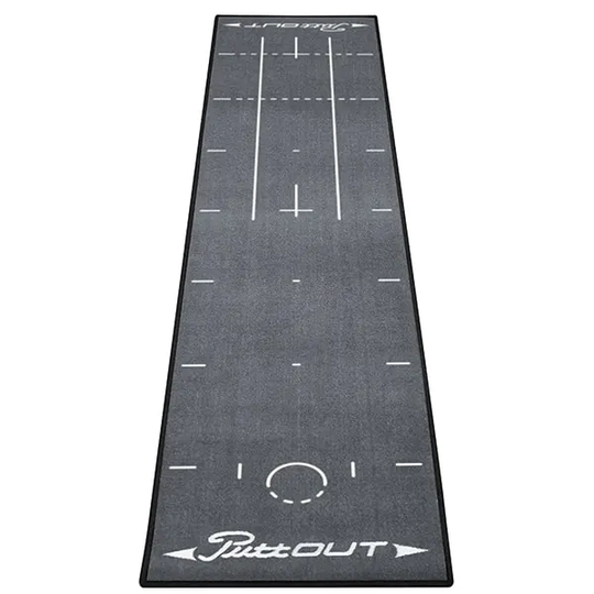 PuttOUT Putting Golf Mat-Grey