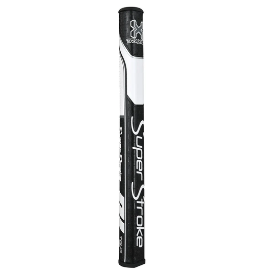 SuperStroke Traxion Tour 1.0 Putter - Non-tapered 0.580" Black/White - Golf Grips