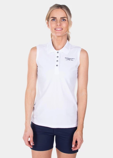 Nordkap S/L Piké W, White, 44, Golfpikéer