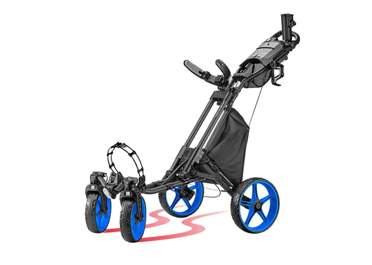 CaddyTek ONE TOUR Quickfold - 4 Wheel Golf Trolley