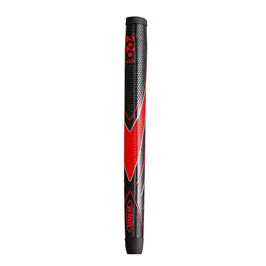 Winn Excel 2020 VSN Standard Medallist Pistol Putter Grip - Black/Red