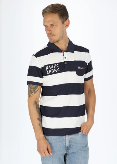 Kattegatt Piké, Navy/White, S, Golfpikéer